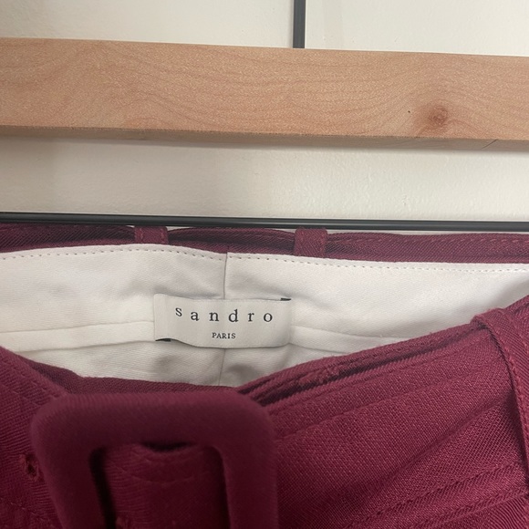 SANDRO PANTS IN THE COLOR RUBY - Picture 5 of 6